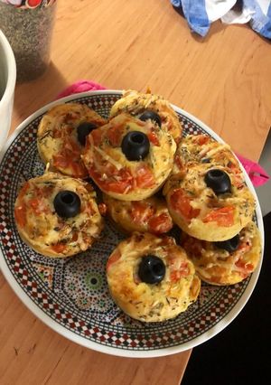 Une photo de Muffins salés façon pizza