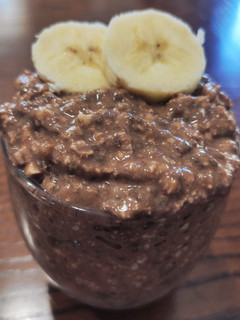 A picture of "Banana - Chocolate - Walnut Overnight Oats" 🌃 💪.
