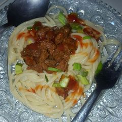 A picture of Cajun spegetti.