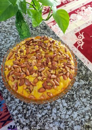 عکسی از دستور کیک مرطوب آجیلی