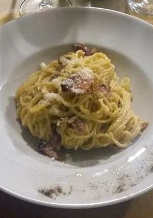 A picture of Spaghetti alla Carbonara.