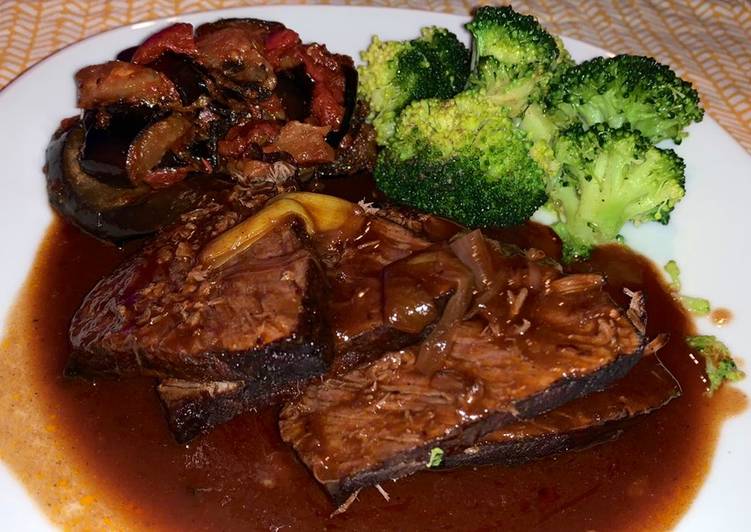Simple Way to Make Ultimate Rinderbraten mit Brokkoli