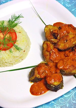 A picture of Hot & sour Fish coconut curry.