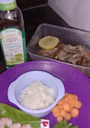 Foto resep MPASI 6m Bubur Udang Sayur