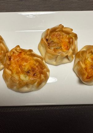 Una foto de Mira qué receta te traigo con las obleas para empanadillas en airfryer