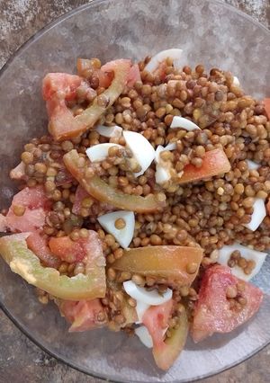 Una foto de Ensalada de Lentejas exprés