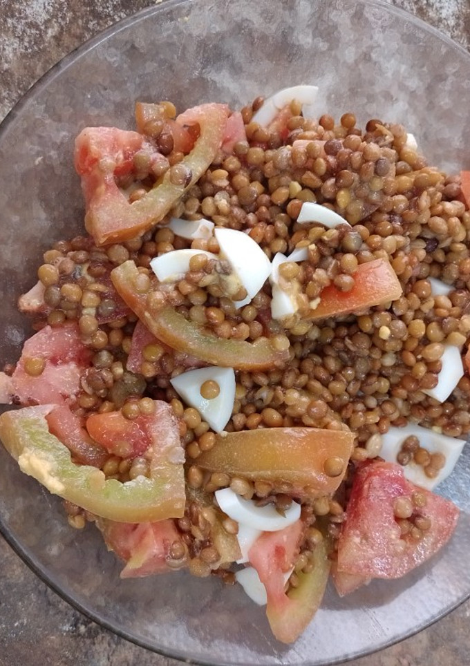 Una foto de Ensalada de Lentejas exprés