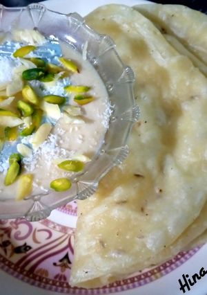 A picture of Kheer Puri.