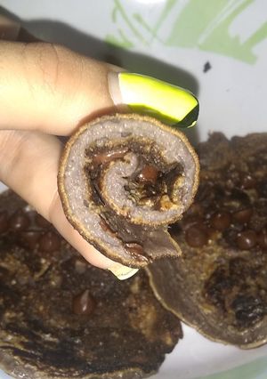 Una foto de Pancakes de cacao