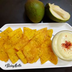 A picture of Raw Mango Nachos Chips.