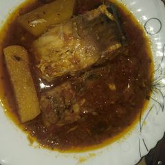A picture of Fish Curry. 🐟.