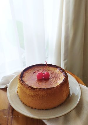 Foto resep Baked Honey Cheese Cake (source : Apron~yt)