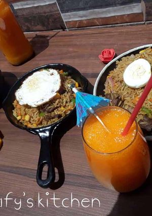 Soyayyiyar shinkafa da lemon mangwaro ainihin hoton girkin