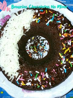 Foto resep Brownies Kukus Chocolatos (NO Mixer)