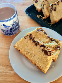 A picture of Dates and Almond Buttercake.