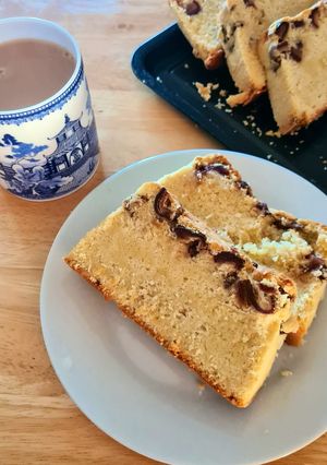 A picture of Dates and Almond Buttercake.