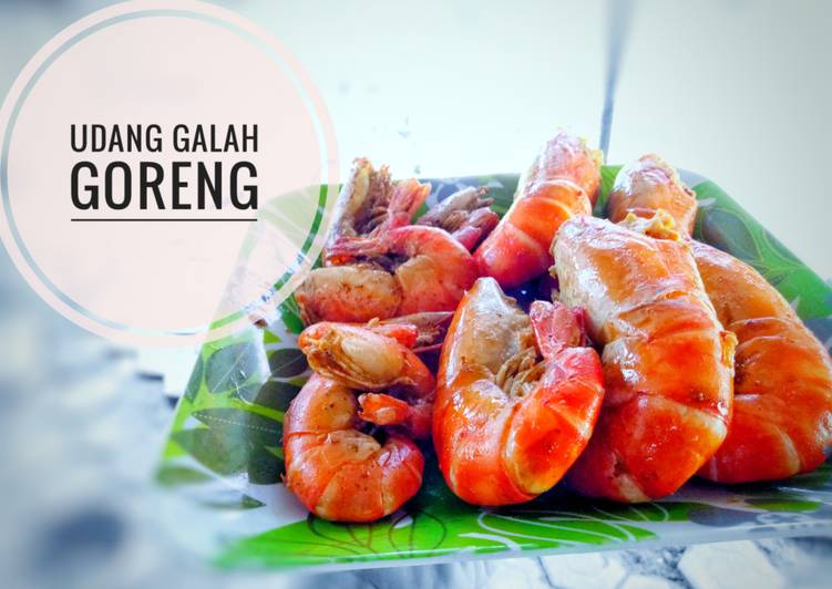 Udang galah goreng