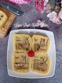 Foto resep Lapis legit kukus tikar