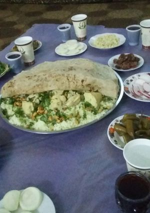 صورة لوصفة منسف دجاج ☺