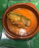 Chiles jalapeños rellenos de plátano macho 🍌