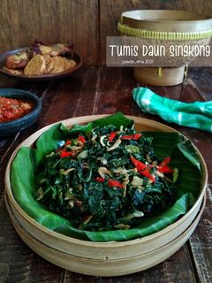 Foto resep Tumis Daun Singkong
