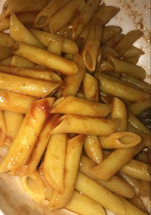 صورة لوصفة مكرونه بالمكروويف