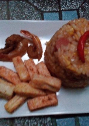 Foto resep Nasi goreng kacang mede simple #tantanganakhirtahun#masakditahunbaru