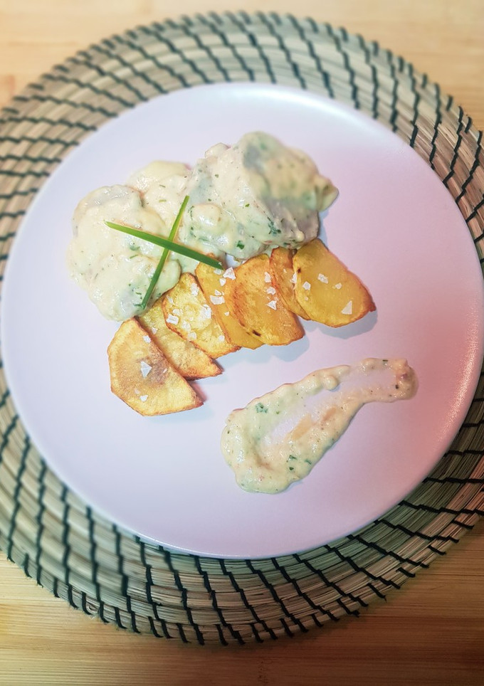Una foto de Solomillo con salsa gorgonzola