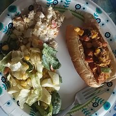 A picture of Hotdog Salad.