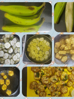 A picture of Kela fry (banana fry).