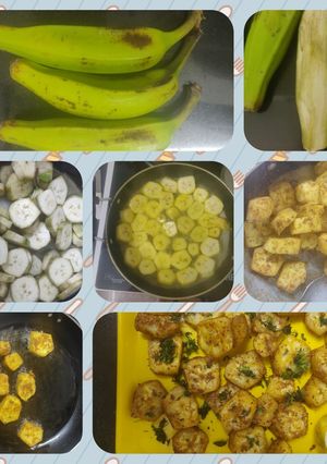 A picture of Kela fry (banana fry).
