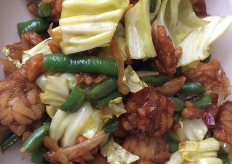 Oseng tempe plus sayur