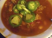 A picture of recipes with doritos and beans