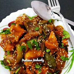 A picture of Honey Glazed Sesame Chicken.
