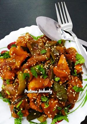 A picture of Honey Glazed Sesame Chicken.