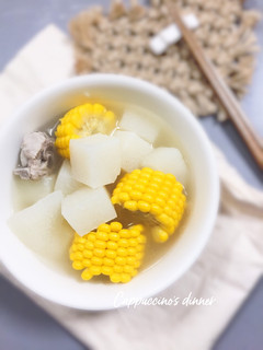 大頭菜玉米排骨湯 的食譜成品照片