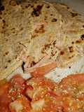 Quesadillas integrales de queso y jamón