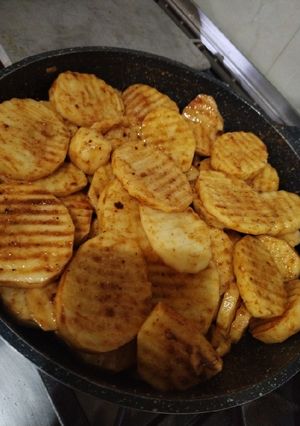 صورة لوصفة بطاطا بالمقلاة