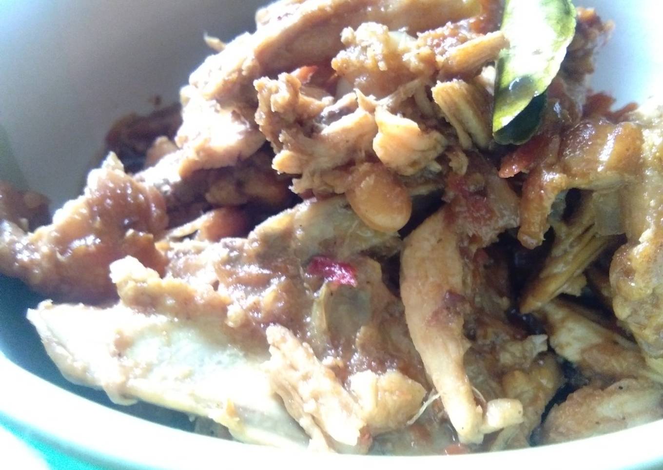 Ayam suwir tempe balado