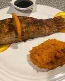 Salmón glaseado