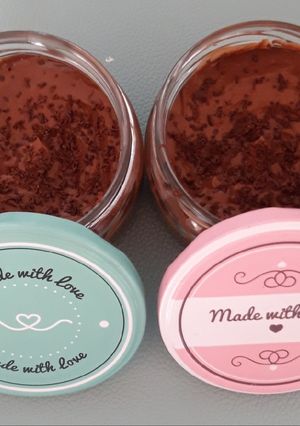 Una foto de Mousse de chocolate saludable