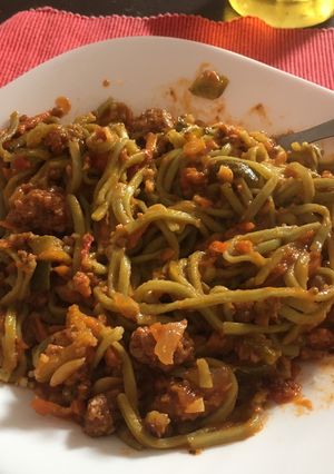 Una foto de Tuco de vegetales y carne picada
