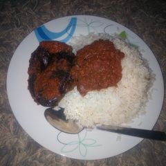 A picture of Stew rice.