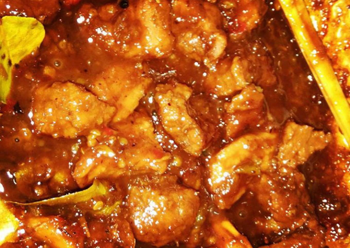 Daging rendang bumbu rujak Vaganza