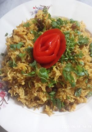 A picture of Mix sprouts Pulao.