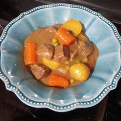 A picture of Slow Cooker Cowboy Stew.