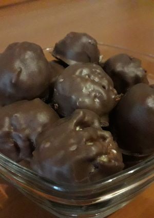 Banános túrós csokigombóc recept fotója