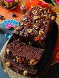 Dates and nuts chocolate cake