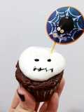 Cupcakes sem glúten de chocolate aterrorizantes