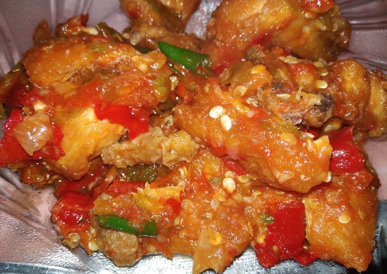 Ayam goreng sambel simple